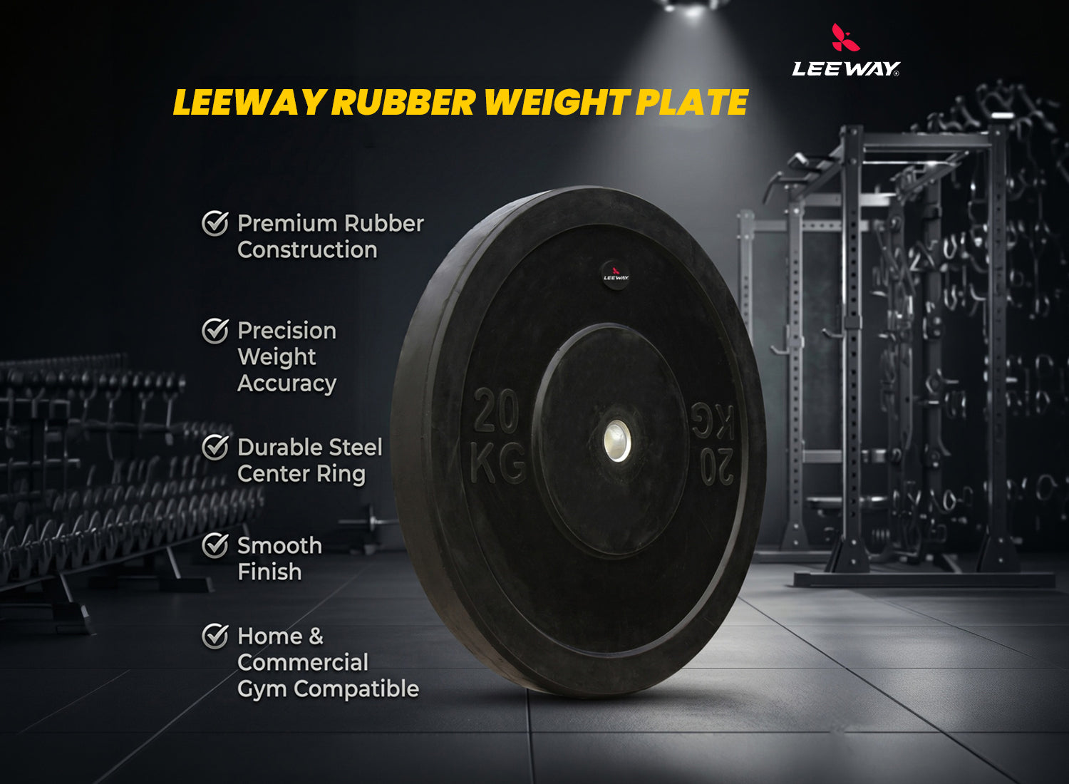 Rubber Weight Plate - 31mm