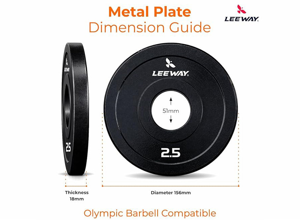 Colour Coded Iron Metal Weight Plate - 51mm