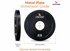 Colour Coded Iron Metal Weight Plate - 51mm