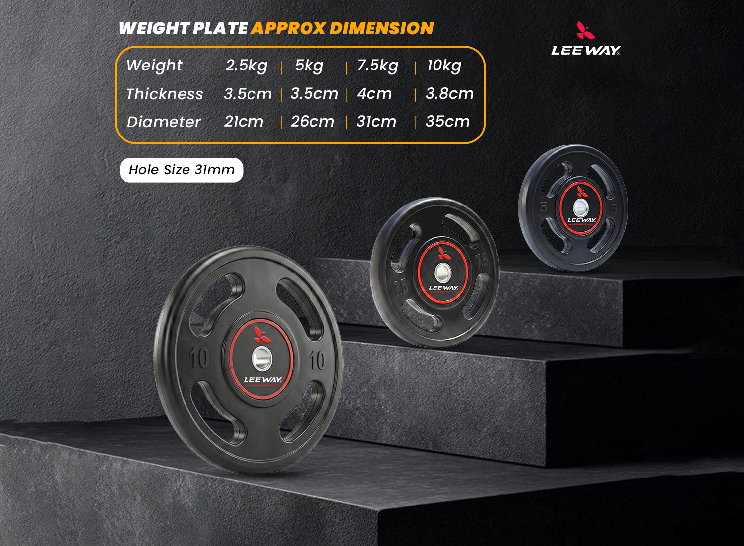Captain Leeway Weight Plate (Metal Integrated) - 31mm