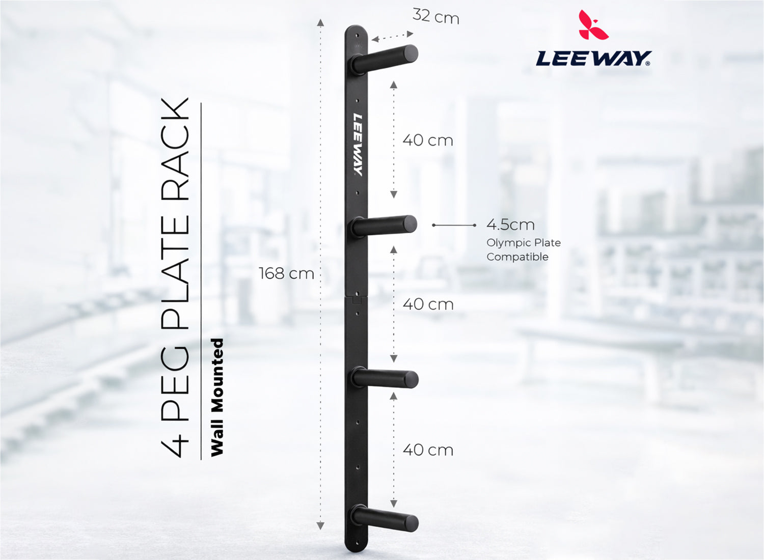 Wall Mounted Weight Plate Holder
