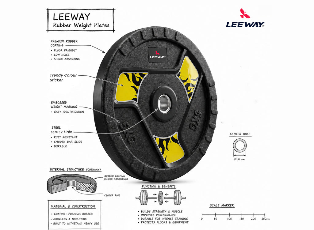 Fan Rubber Weight Plate - 31mm