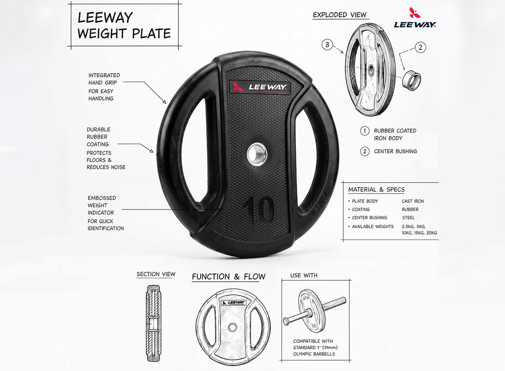 I Rubber Weight Plate (Metal Integrated) - 31mm