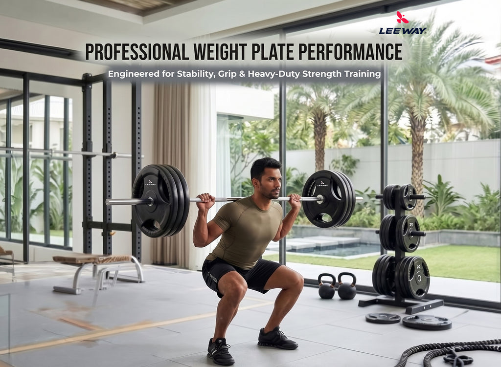 Black Finger Cut Weight Plate (Metal Integrated) - 31mm