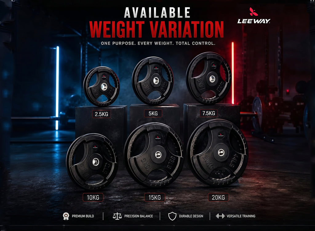 Black Finger Cut Weight Plate (Metal Integrated) - 31mm