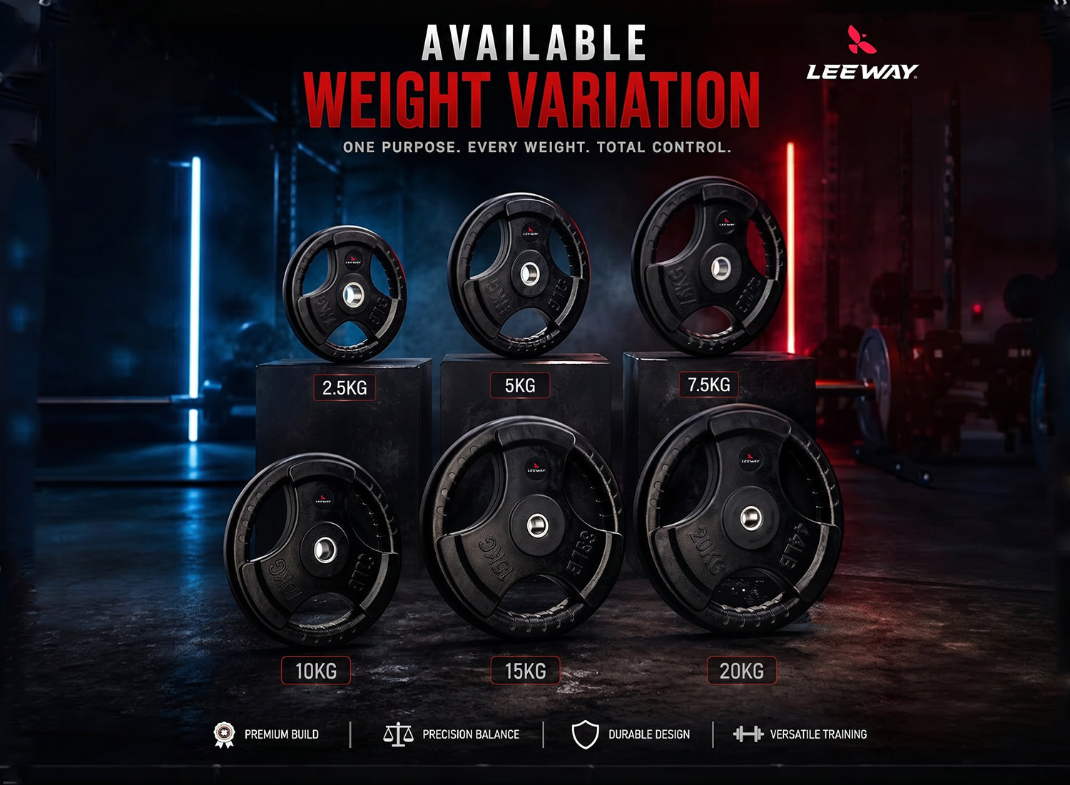 Black Finger Cut Weight Plate (Metal Integrated) - 31mm