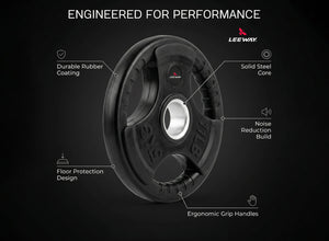 Finger Cut Weight Plate Black (Metal Integrated) - 51mm