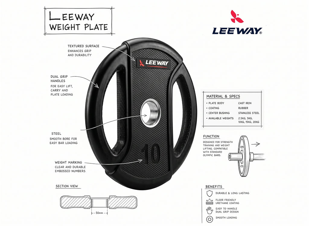 I Rubber Weight Plate (Metal Integrated) - 51mm