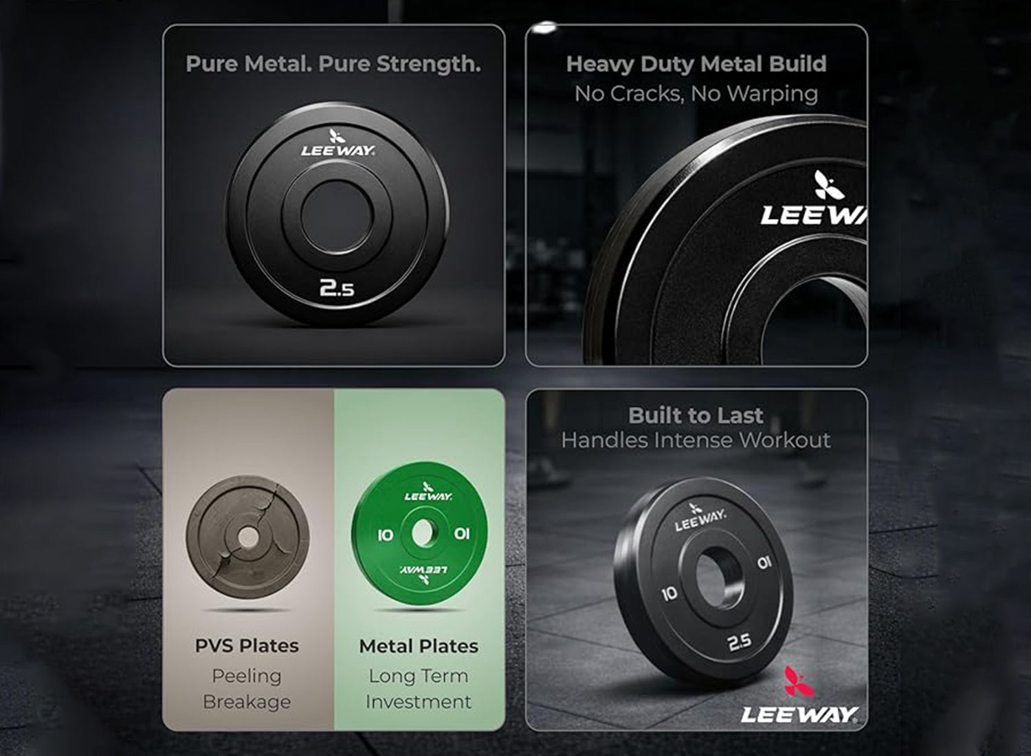 Colour Coded Iron Metal Weight Plate - 51mm