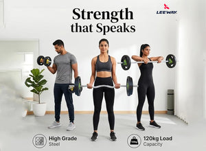 Viva Rubber Weight Home Gym Combo (Metal Integrated)