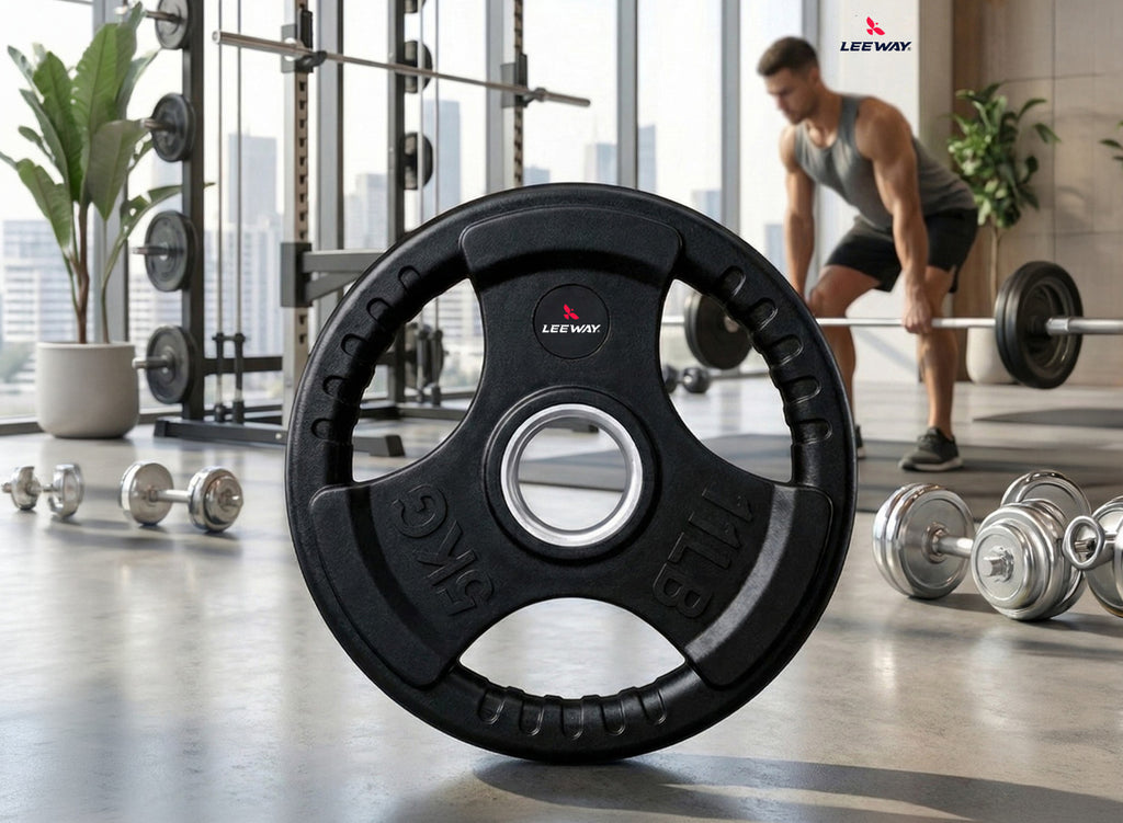 Finger Cut Weight Plate Black (Metal Integrated) - 51mm