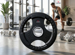 Finger Cut Weight Plate Black (Metal Integrated) - 51mm
