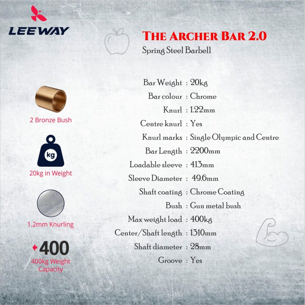 Deadlift Bar Specifications - The Archer Bar 2.0
