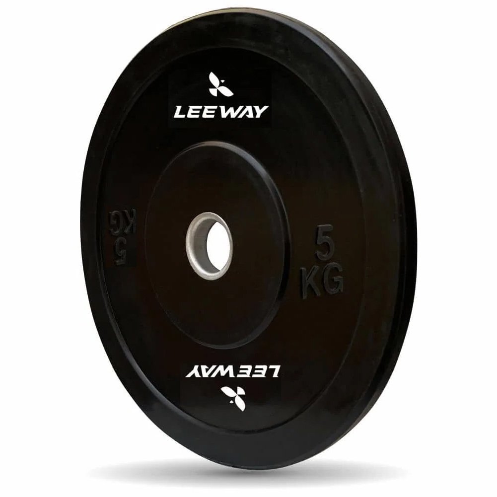 Bumper Plate Black Leeway Fitness