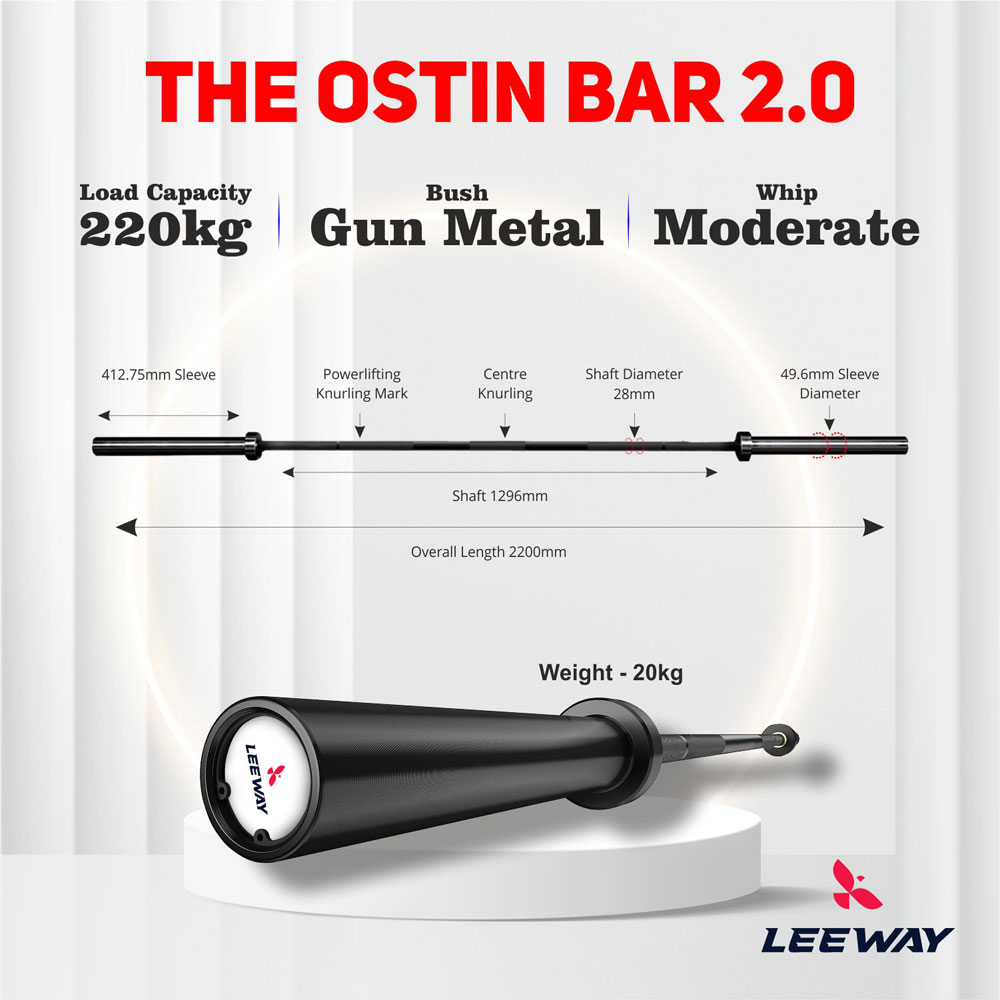 Dimension - The Ostin Bar 2.0 Barbell - Leeway Fitness