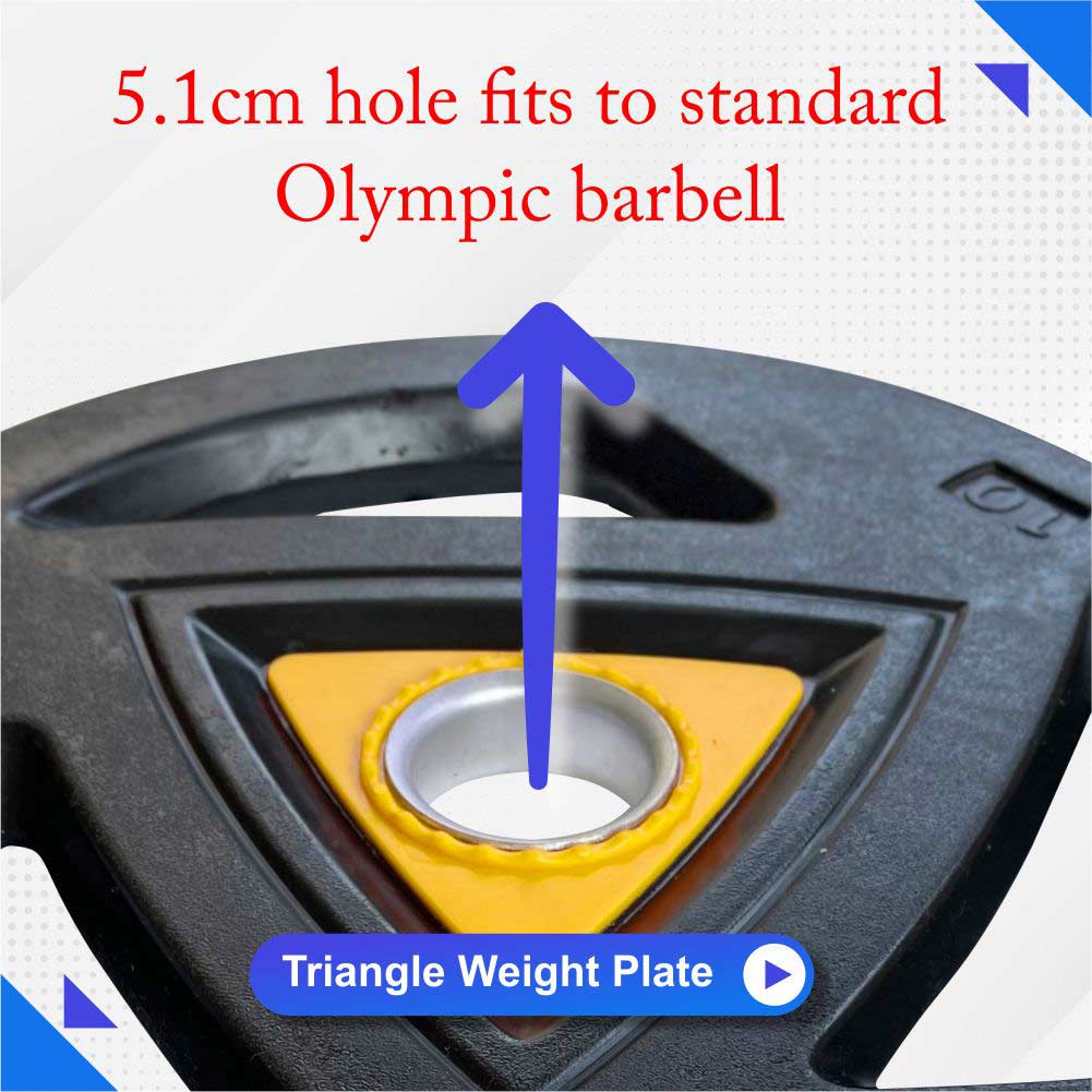 Hole of Triangle gym weight plates - Leeway Fitness