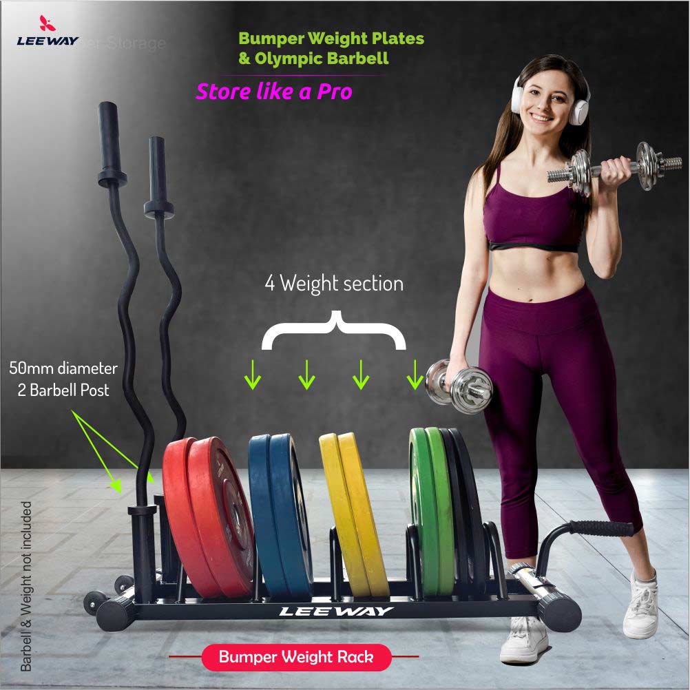 Bumper Weight Rack | Weight Rack | Plate Rack - Leeway Fitness