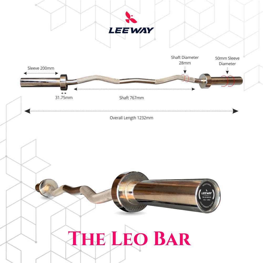 Dimension of The Leo Bar EZ - Leeway Fitness