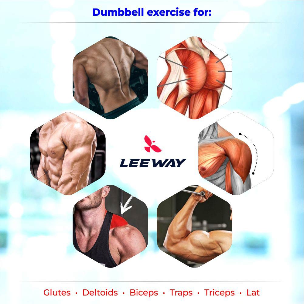 Adjustable Dumbbell Set Workout - Leeway Fitness