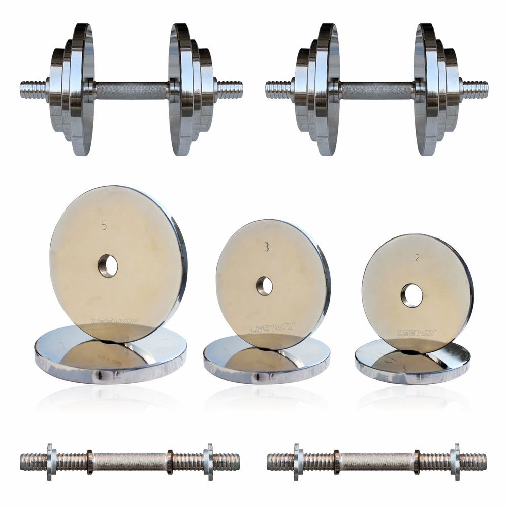 Adjustable Dumbbell Set Leeway Fitness