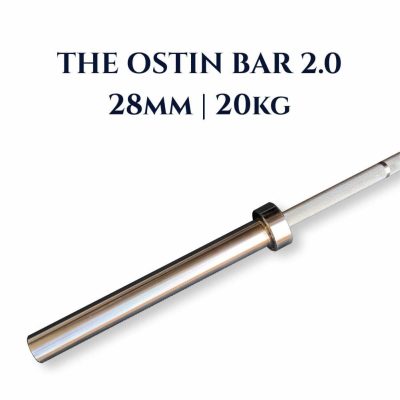 The Ostin Bar 2.0 Olympic Weightlifting Barbell 20kg, Chrome