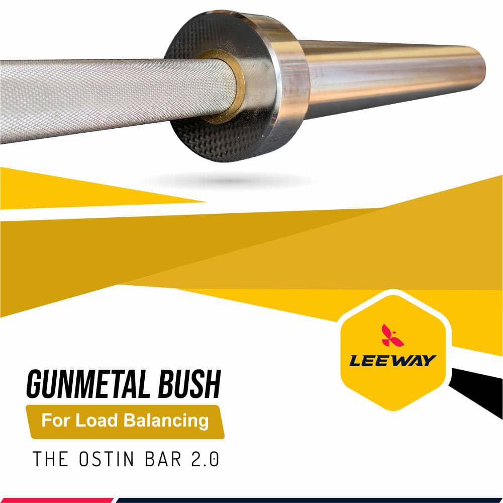 Gunmetal Bush Barbell - Leeway Fitness