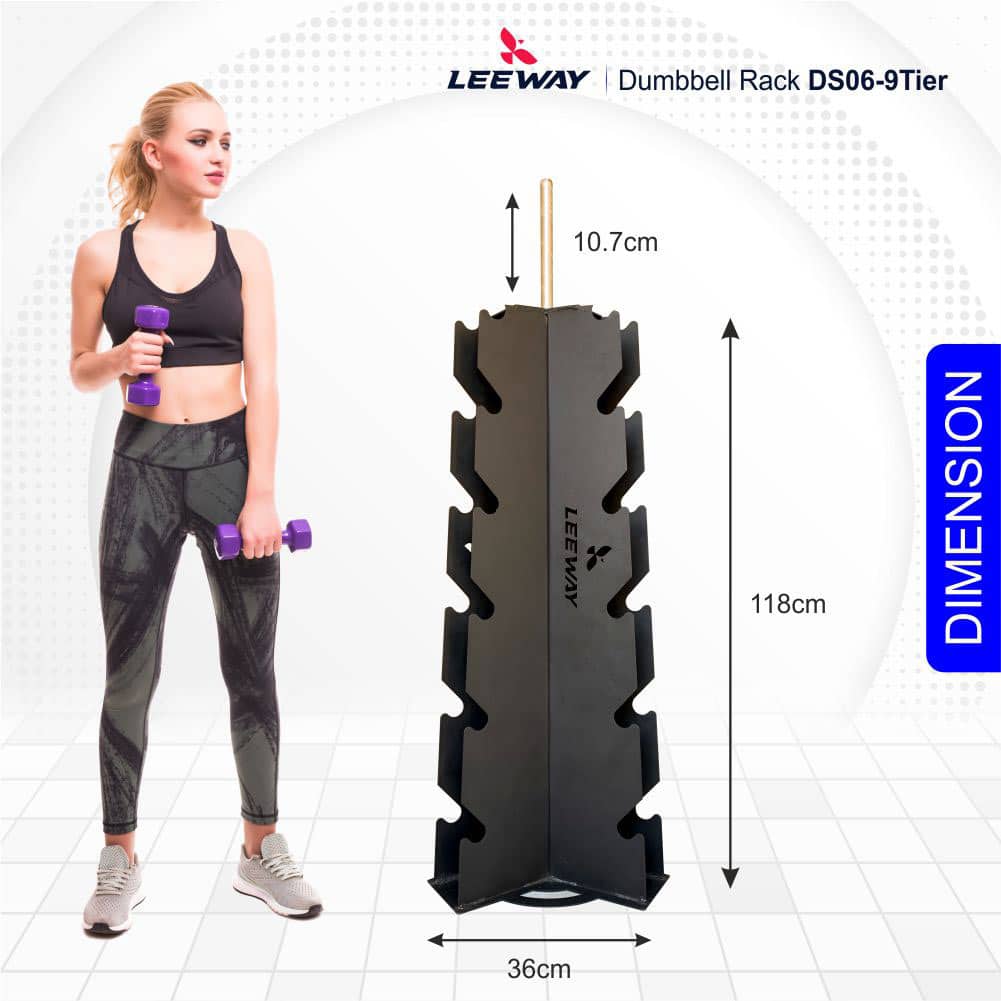 Dumbbell rack for gym Dimension - Leeway Fitness