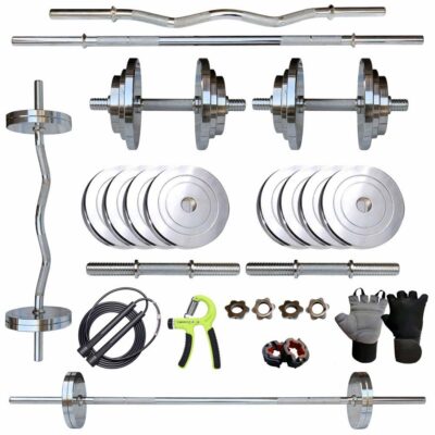 Steel Weight Plates Set Home Gym Combo
