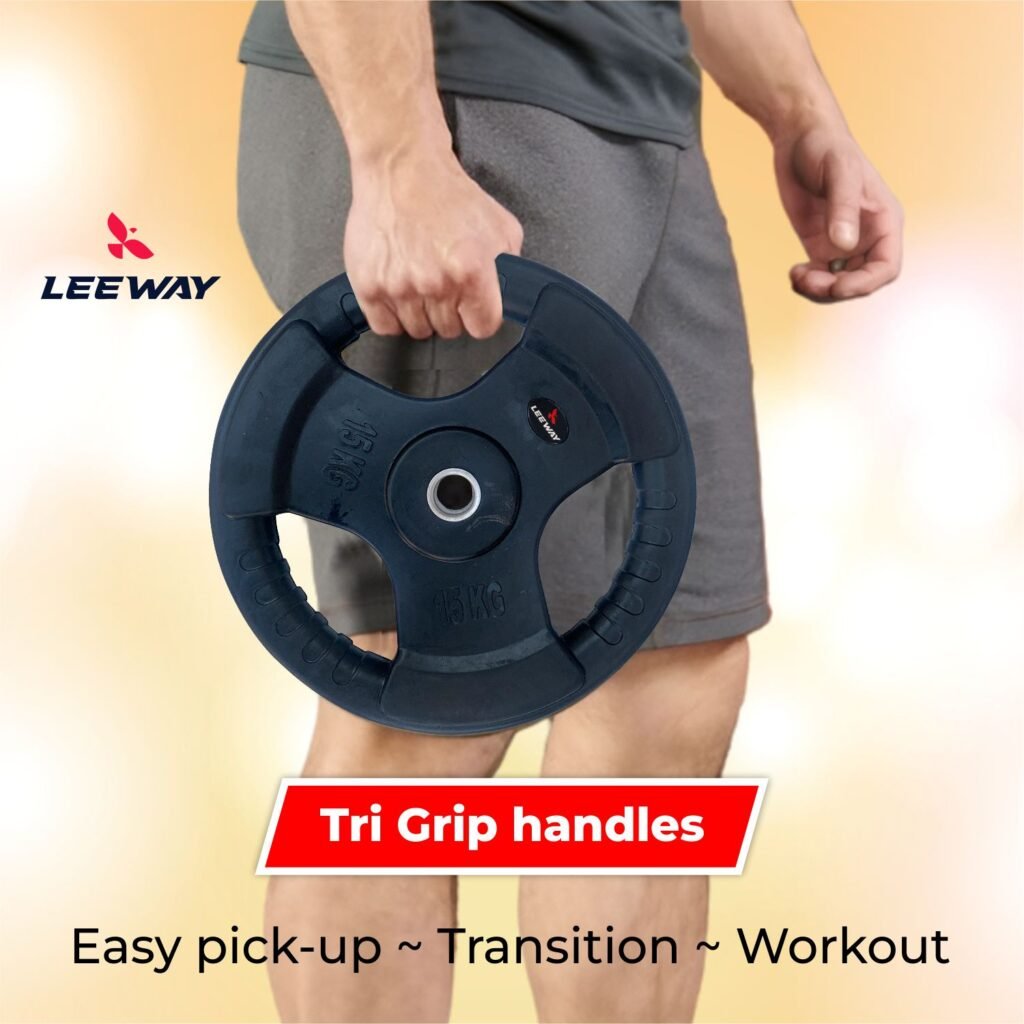 Convenient Tri Grip Handle Leeway Fitness