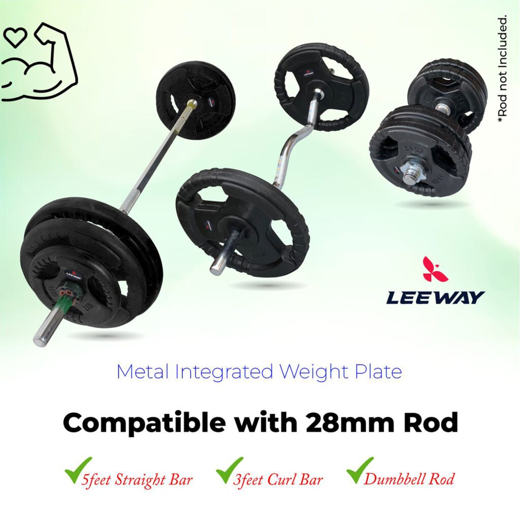 2mm Barbell Compatible Weight Plate Leeway Fitness