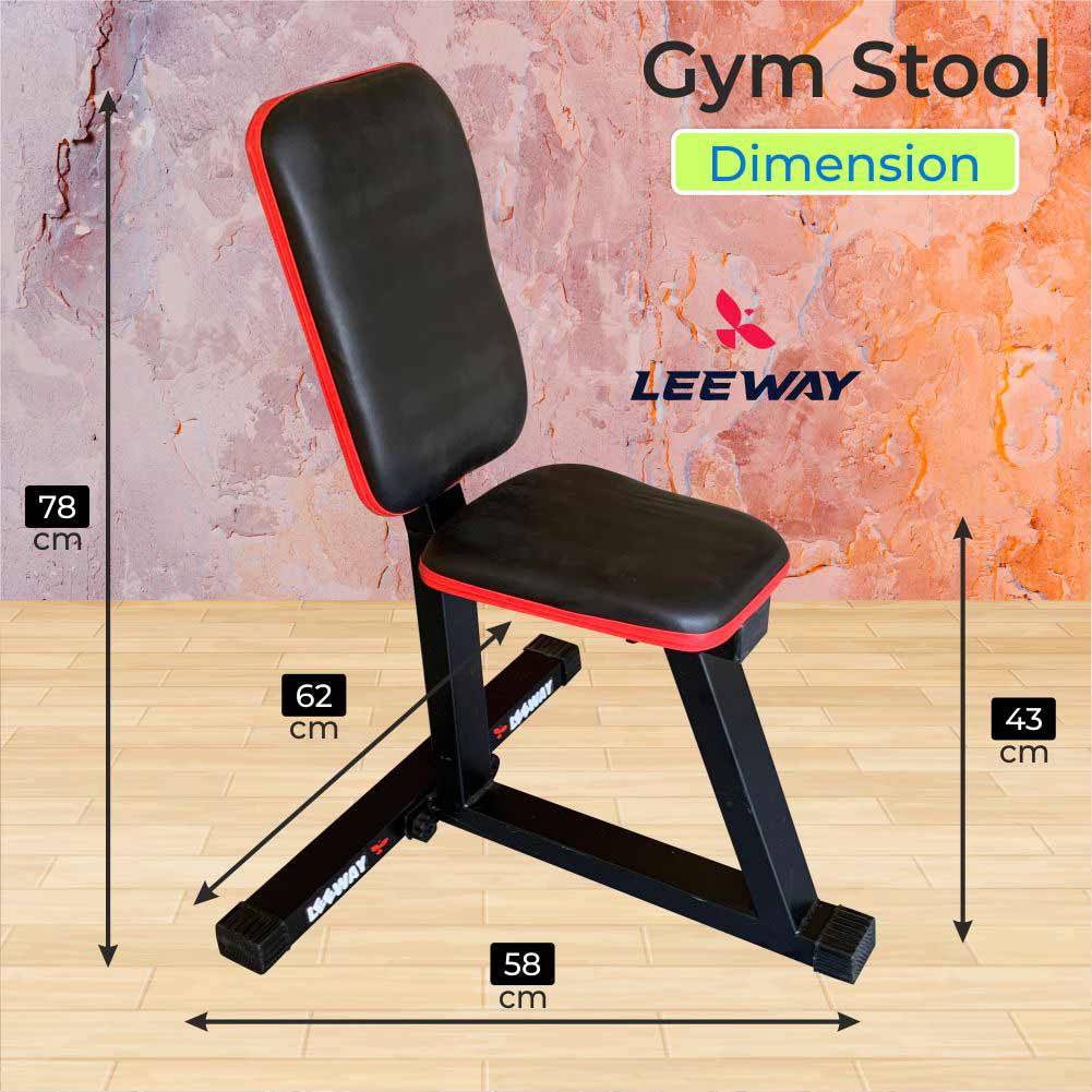 Gym Stool Dimension - Leeway Fitness