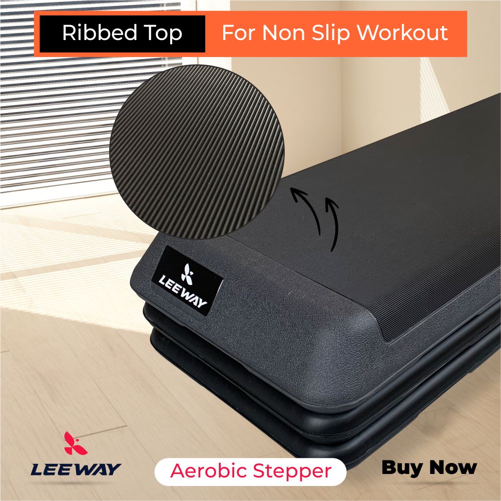 Aerobic step box with Ribbed top - Leeway Fitness