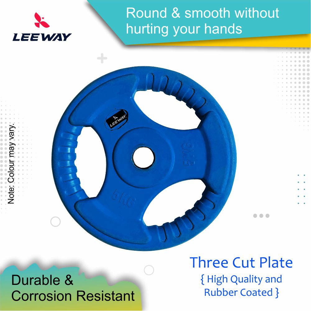Gym weight plates Durable & Corrosion Resistant - leeway Fitness