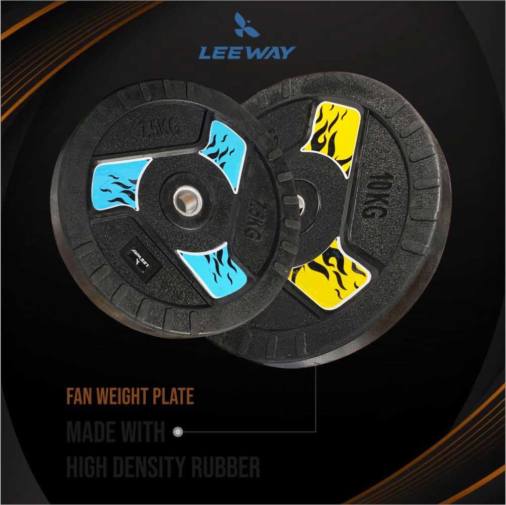 Rubber weights for home gym - Leeway Fitness