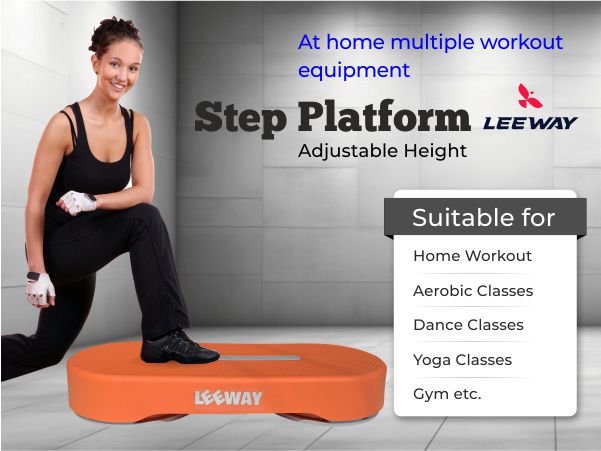 Workout equipment stepper for Multiple Workout - Leeway Fitness