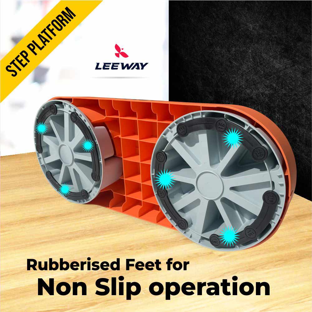 Step exercise equipment with Rubber Leg - Leeway Fitness