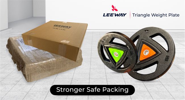 Crossfit plates delivery in stronger safe packing - Leeway Fitness