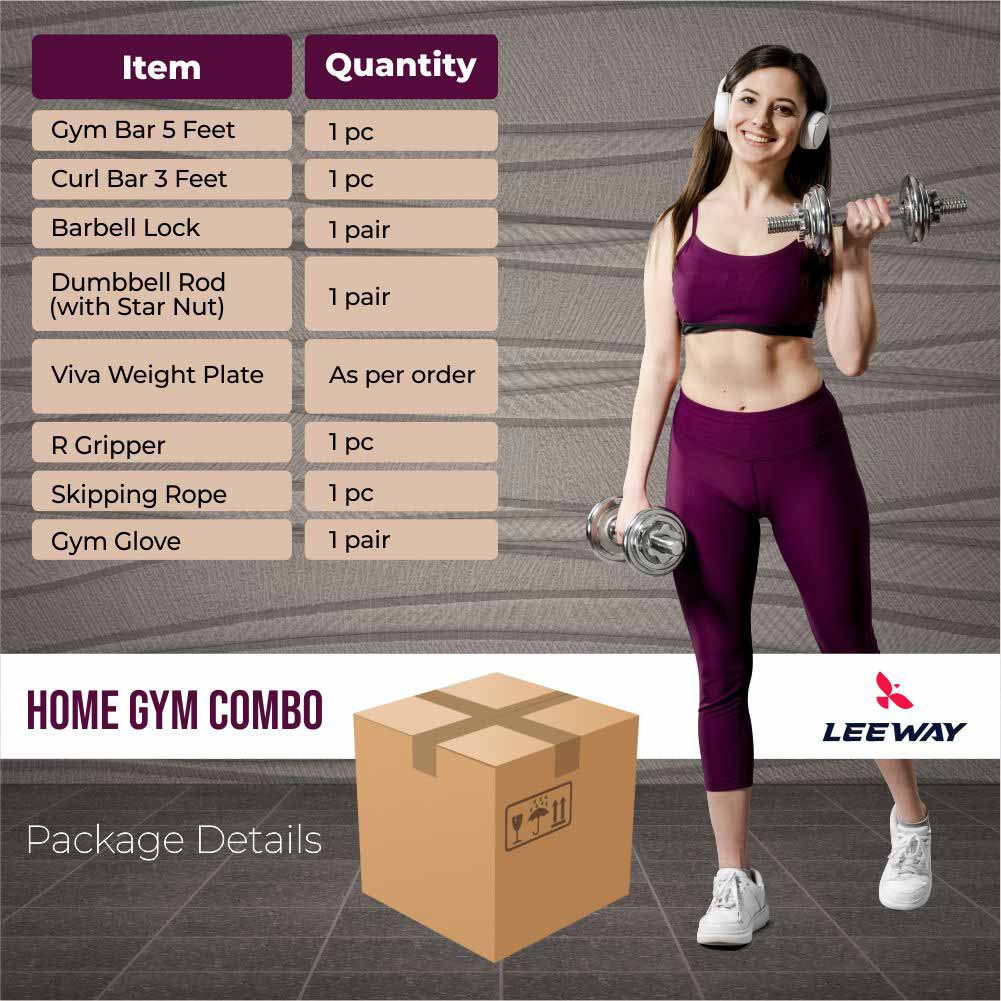 Fitness equipment Combo Package Details - Leeway Fitness
