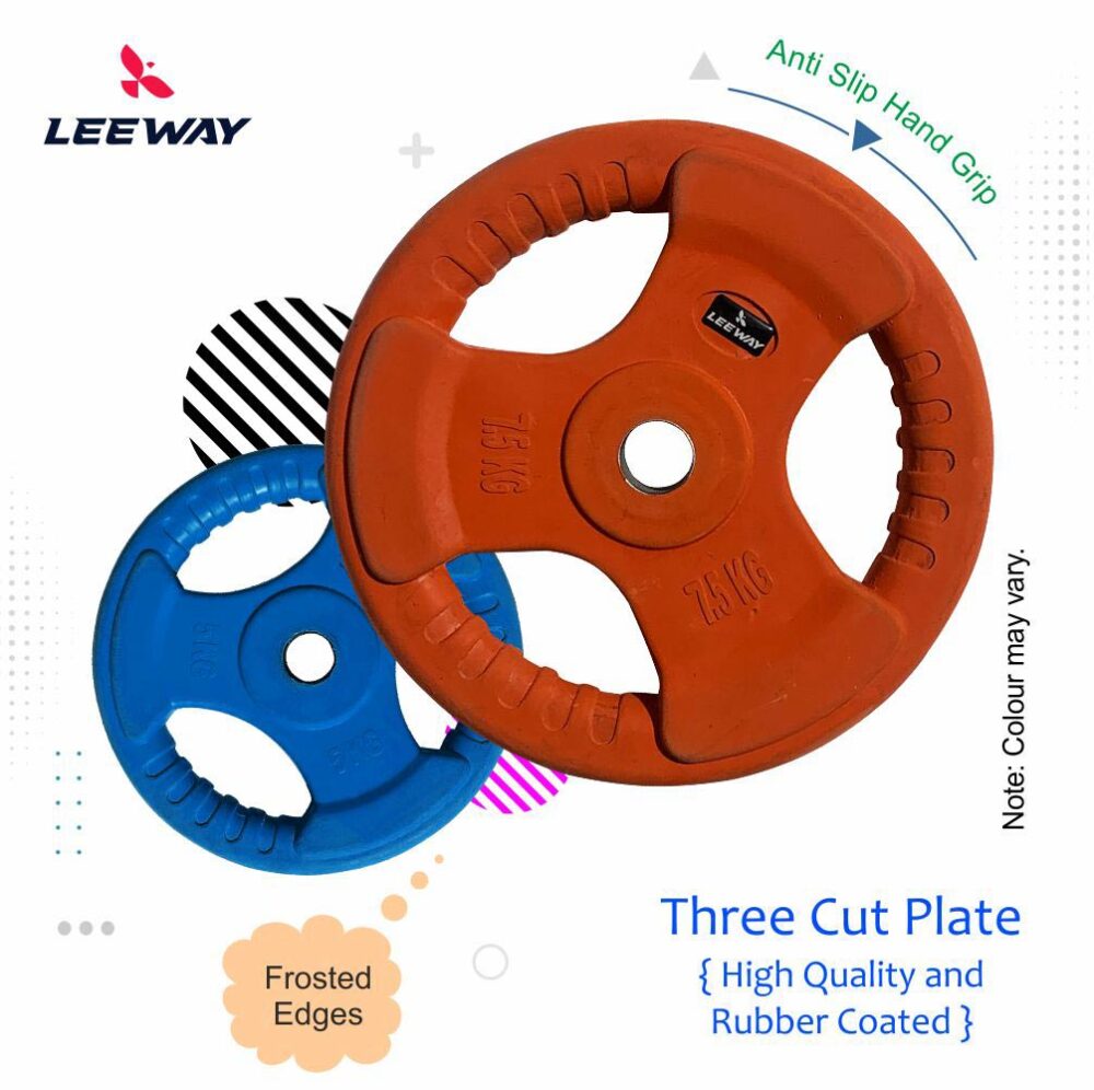 Weight plate Rubber Coated - Leeway Fitness