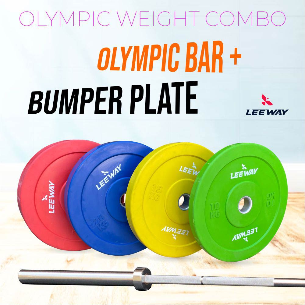 Weight lifting equipment Barbell, Weight Plate and Lock - Leeway Fitness