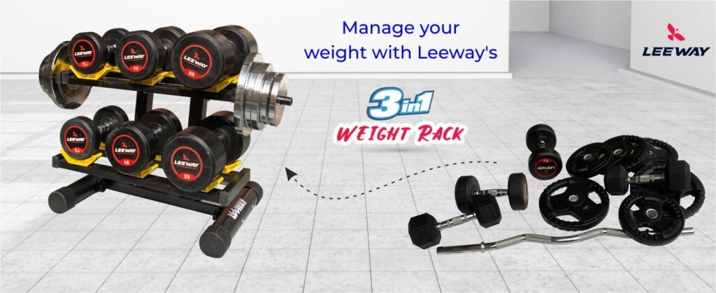 Dumbbell stand for home gym weight - Leeway Fitness