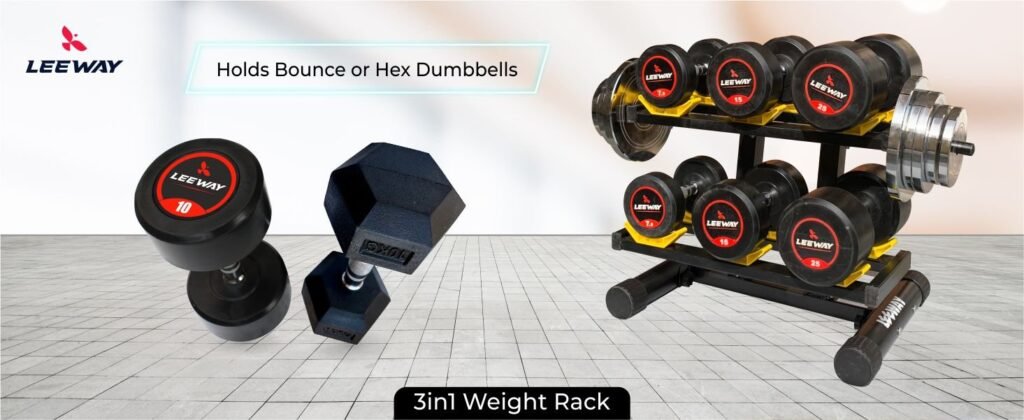 Dumbbell stand (Multipurpose) - Leeway Fitness