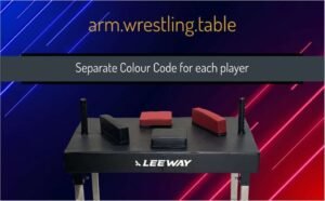 Different Colour Code for both Player - Arm Fighting Competition Table - Leeway Fitness