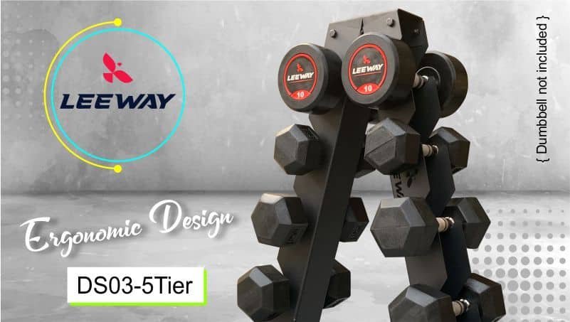 Ergonomics Design Dumbbell Stand - Leeway Fitness