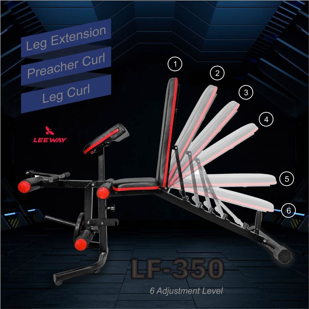 Gym Bench Adjustable - Leeway Fitness