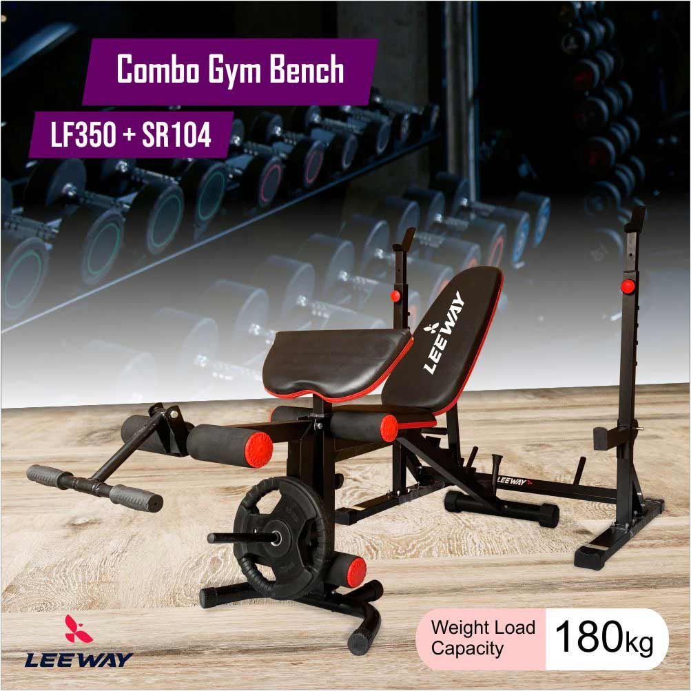 Gym Bench Combo - Home gym bench and Squat rack