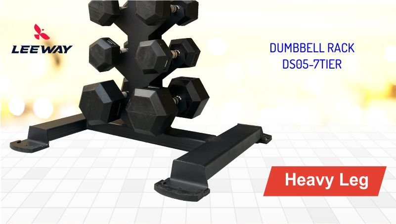 Dumbbell Rack DS05-7Tier - Leeway Fitness