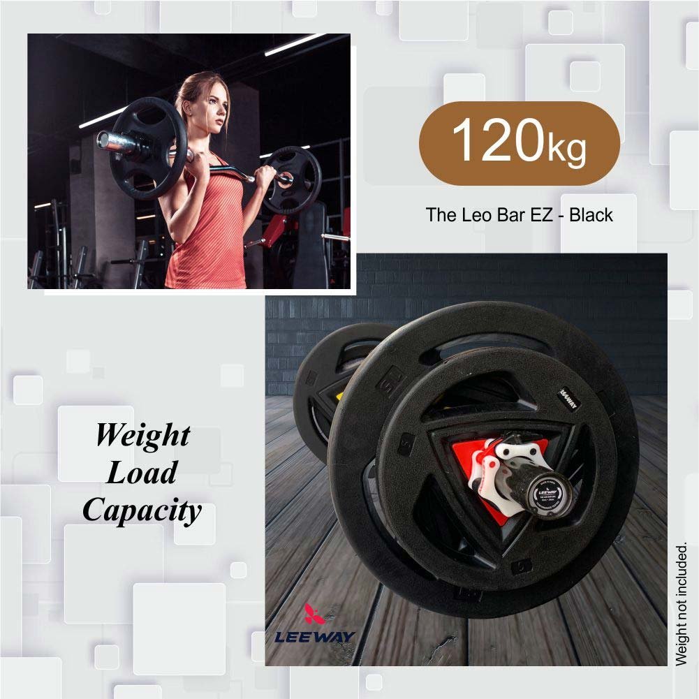 Weight Load Capacity - The Leo Bar EZ Black - Barbell - Leeway Fitness