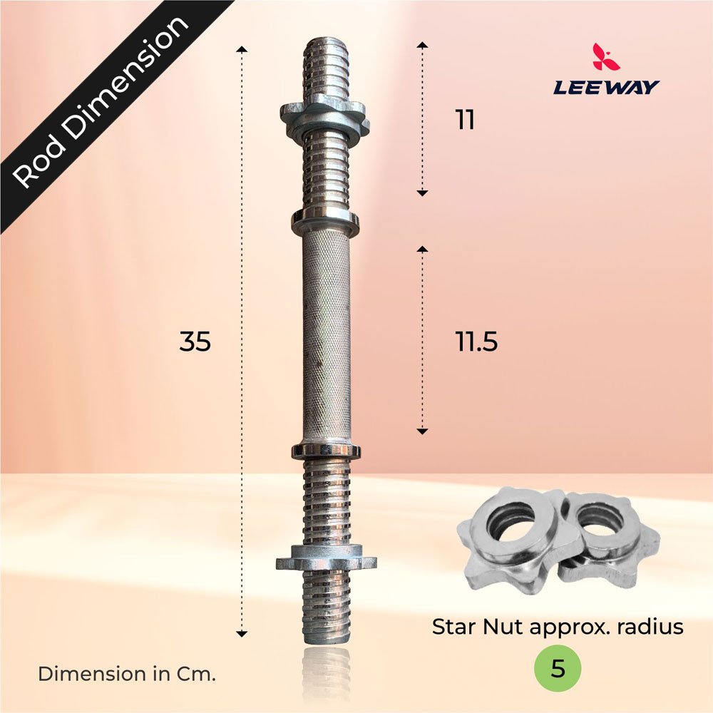Dumbbell Rod Dimension Leeway Fitness