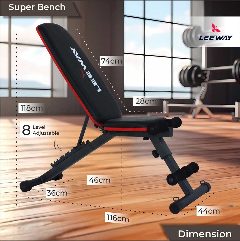 weight lifting bench dimension